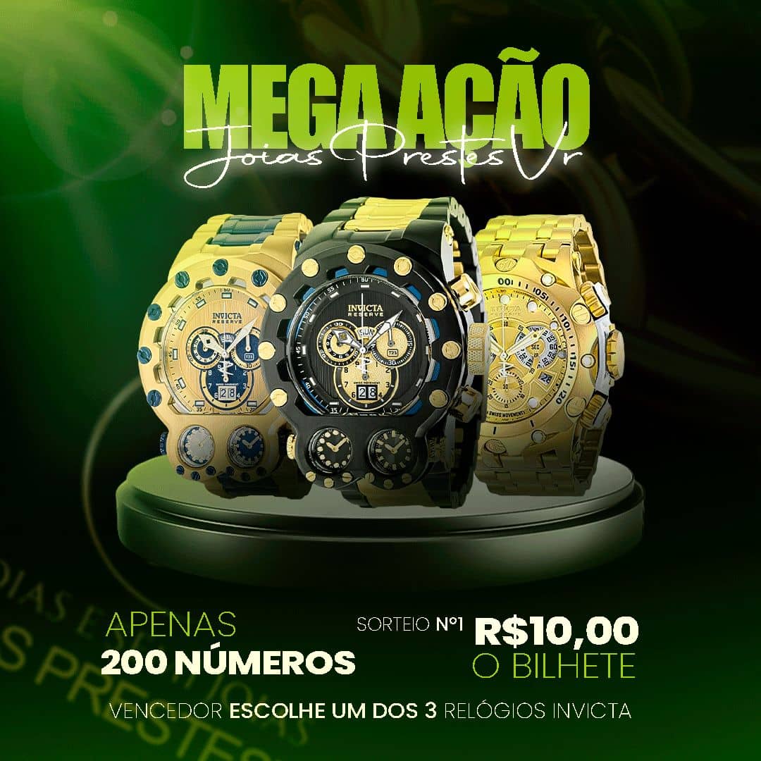 Imagem da campanha Mega Ação JP Joias