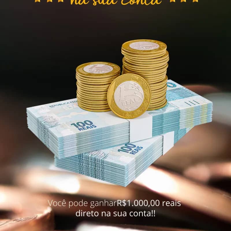 Imagem da campanha Mil reais na sua conta