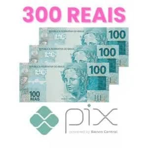 Imagem da campanha 300 reias no pix