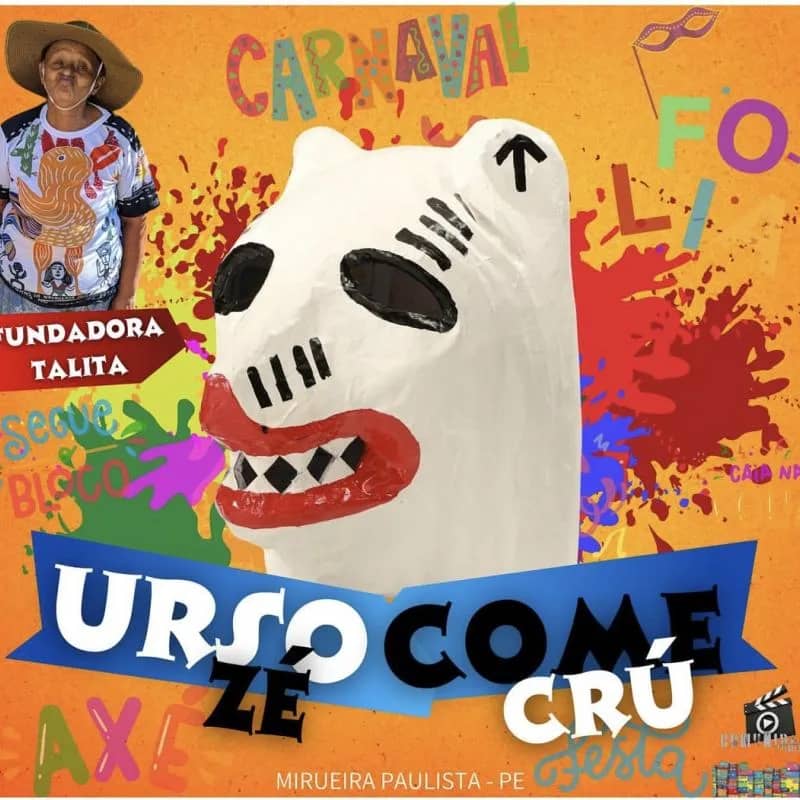 Imagem da campanha Urso Zé come crú