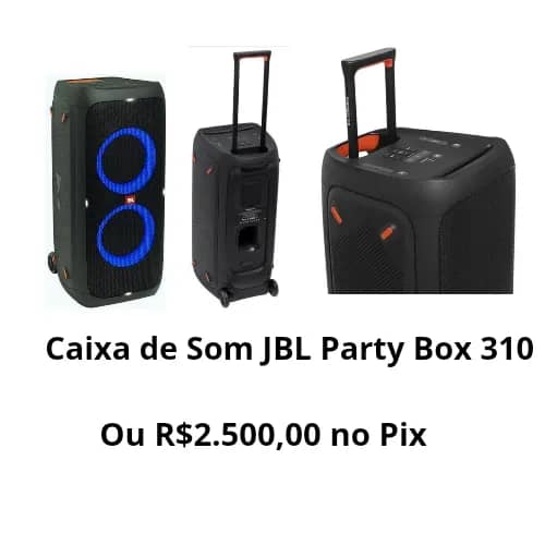 Imagem da campanha Caixa de Som JBL Party Box 310 ou 2.500,00 no Pix