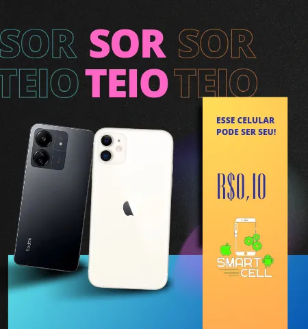 Imagem da campanha GANHE UM IPHONE 11 É SE COMPRAR MAIS RIFAS VAI GANHAR TAMBÉM UM XAIOMI 13C