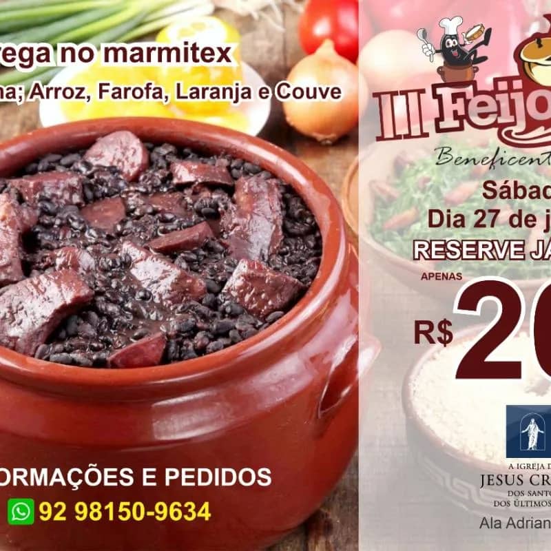 Imagem da campanha Feijoada ORM