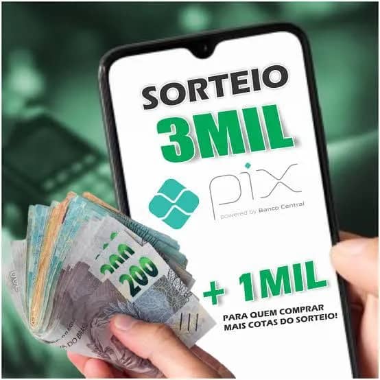 Imagem da campanha Luh premiação 3mil no pix +mil no pix pra quem comprar mas cotas