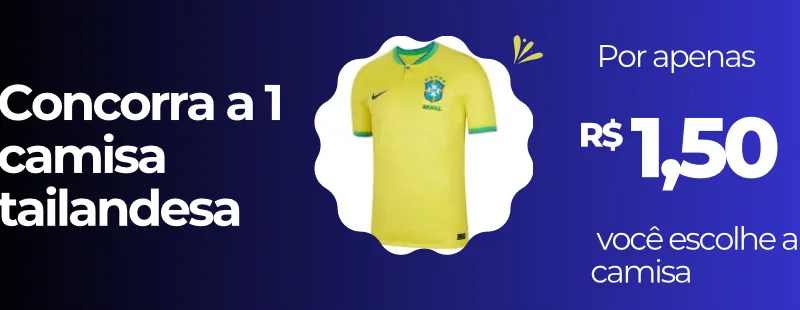 Imagem da campanha Camisa tailandesa!