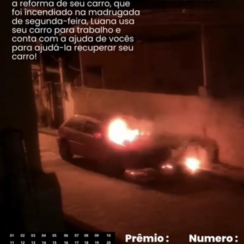 Imagem da campanha Rifa Beneficente em prol Luana