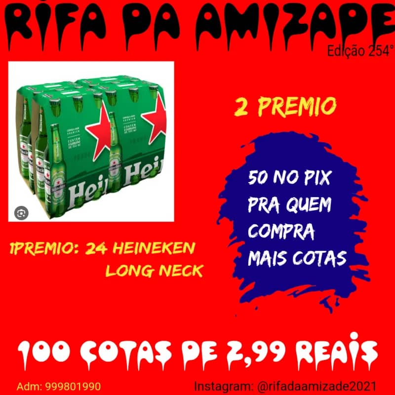 Imagem da campanha RIFA DA AMIZADE.  RIFINHA RAPIDA