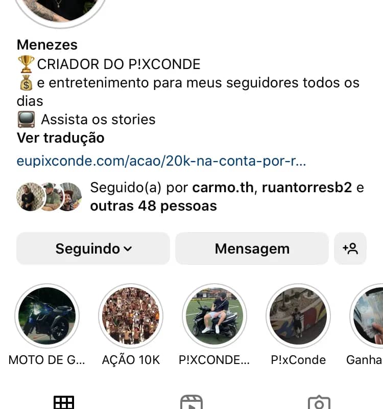 Imagem da campanha 20k P!XCONDE