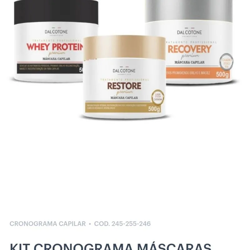 Imagem da campanha Kit cronograma capilar