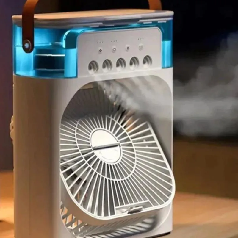 Imagem da campanha Mini Climatizador De Ar Com Reservatorio Para Agua E Gelo Cor Azul 110V/220V