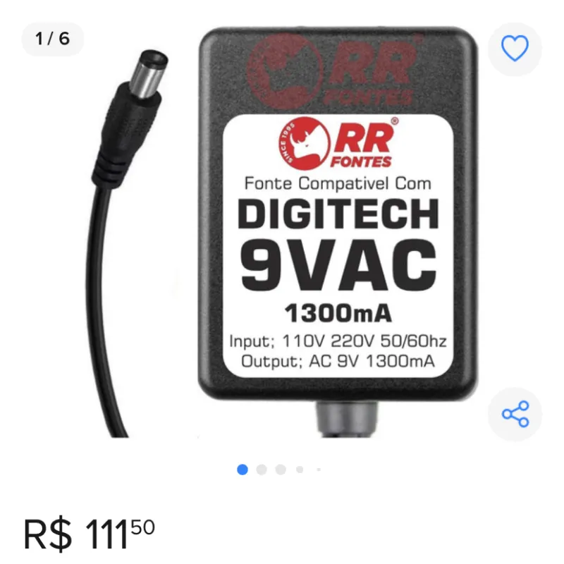 Imagem da campanha Carregador de fonte 1200ma