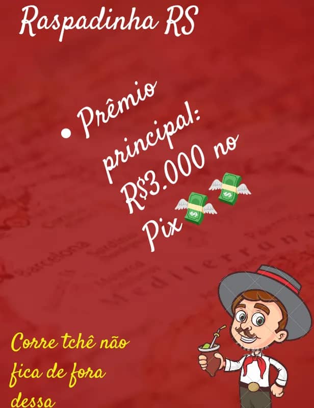 Imagem da campanha Raspadinha rs