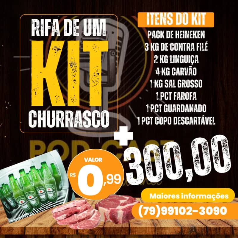 Imagem da campanha Rifa Podcast Resenha Junina