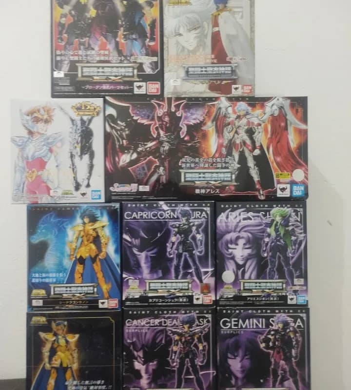 Imagem da campanha 10 Colecionáveis Action figure Original Bandai Saint Seiya Cloth Myth EX