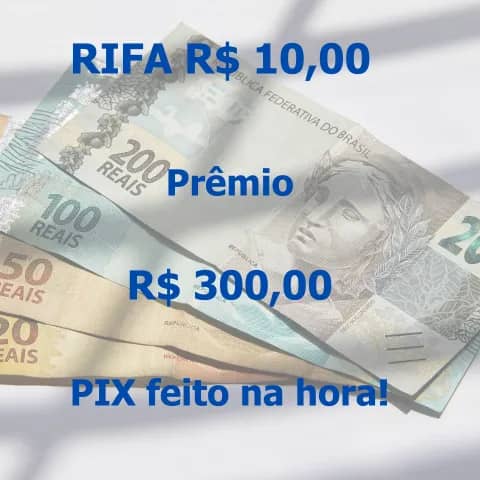 Imagem da campanha Rifa 300 no PIX