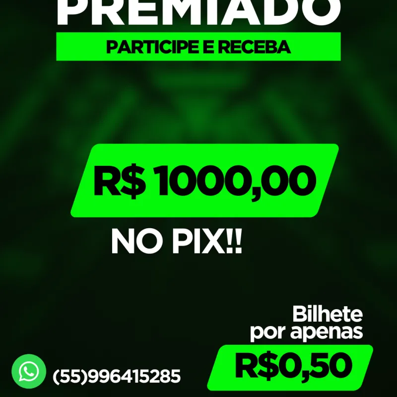 Imagem da campanha Participe e Ganhe até R$1.000 no Pix!