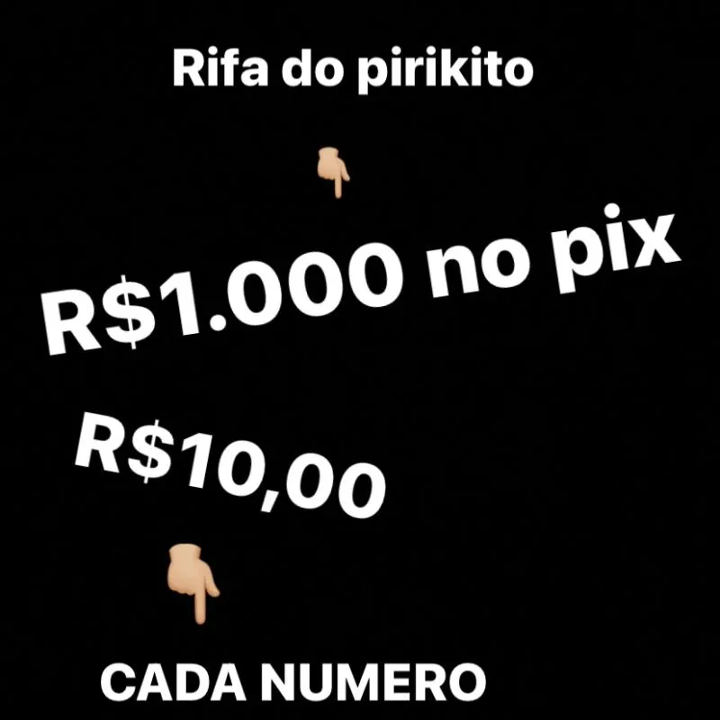 Imagem da campanha R$1.000