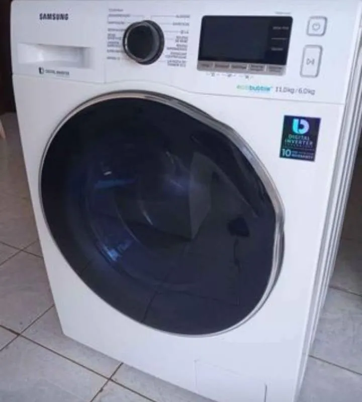 Imagem da campanha Lava e seca Samsung Ecobbuble 11kg