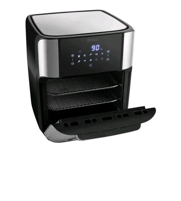 Imagem da campanha Fritadeira Elétrica Sem Óleo Air Fry Philco Oven PFR2200P 12L - Preta