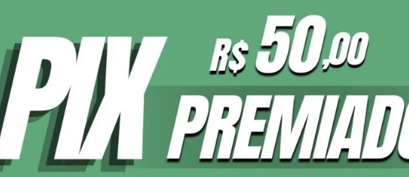 Imagem da campanha Sorteio de um Pix de R$50,00.