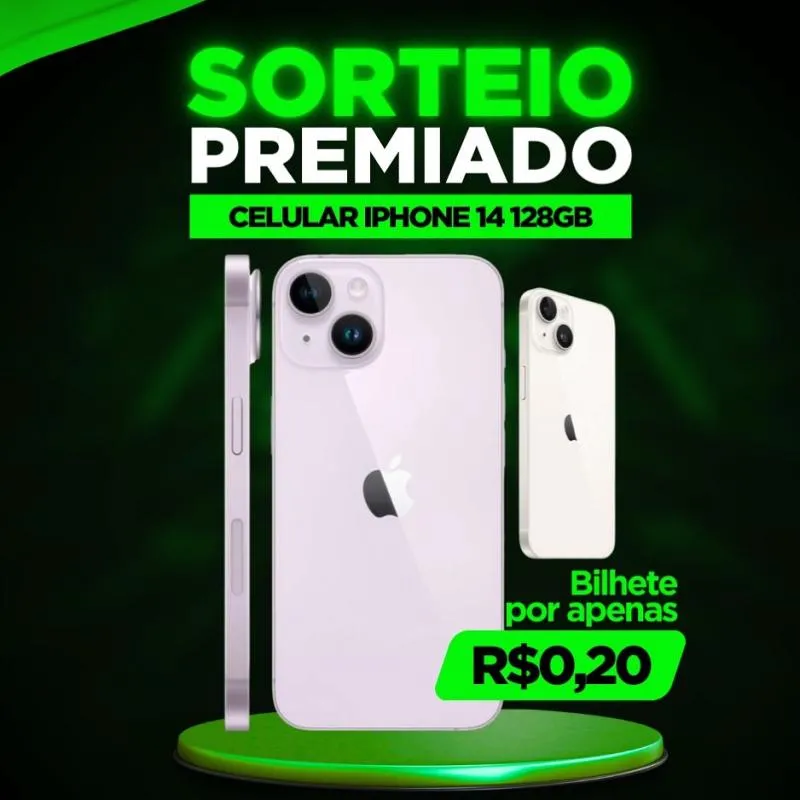 Imagem da campanha iphone 14 ou 4,000 Milão no pix