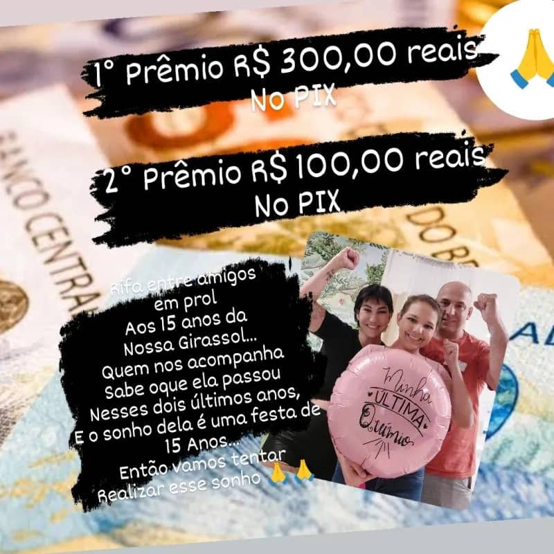 Imagem da campanha Rifa da Suy