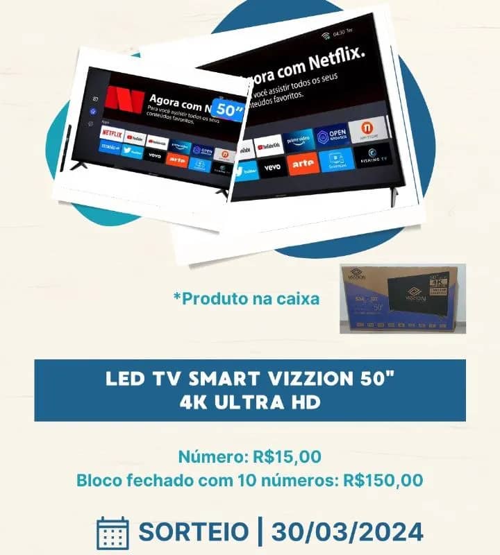 Imagem da campanha Rifa solidária