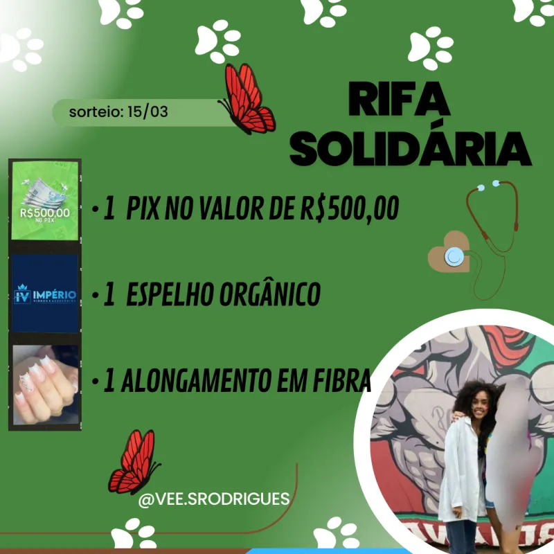 Imagem da campanha Rifa Solidária