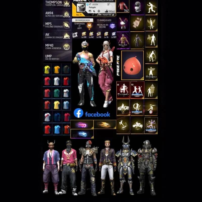 Imagem da campanha Conta Brabíssima De Free Fire