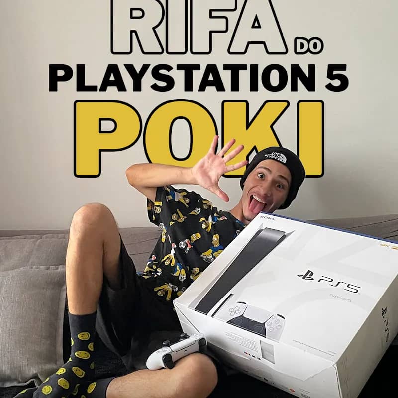 Imagem da campanha PS5 do Poki