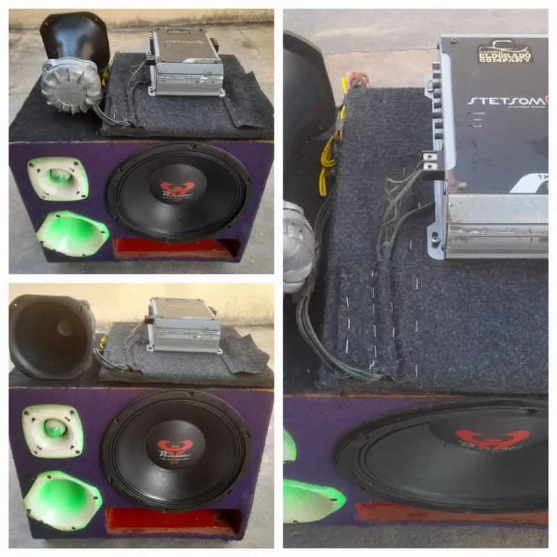 Imagem da campanha RIfa Caixa de som