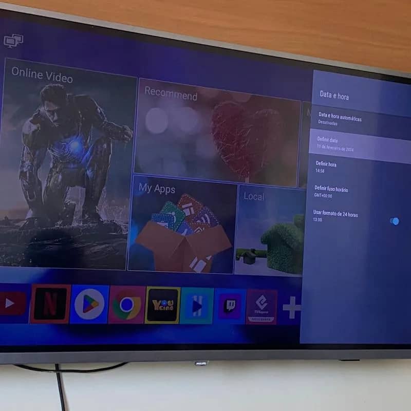 Imagem da campanha Tv Philips 50 polegadas