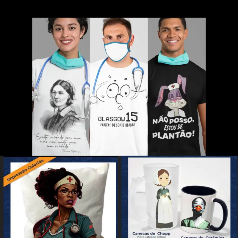 Imagem da campanha Camiseta + Combo enfermagem