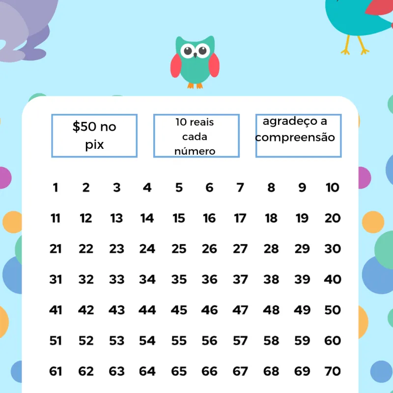 Imagem da campanha rifa do aniversário