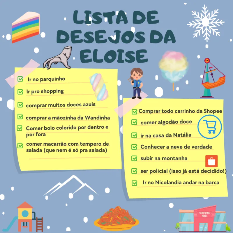 Imagem da campanha Ação para realizar os sonhos da Eloise
