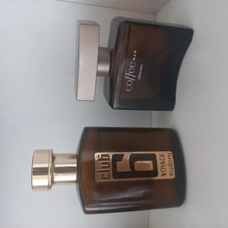 Imagem da campanha Perfume Club 6 Eudora + Perfume Coffe man Oboticário