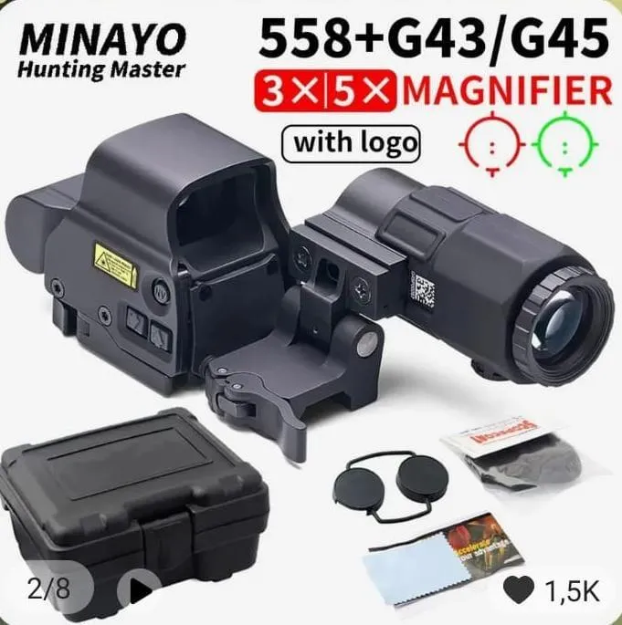 Imagem da campanha Colimador holográfico Red Dot visão Óptica