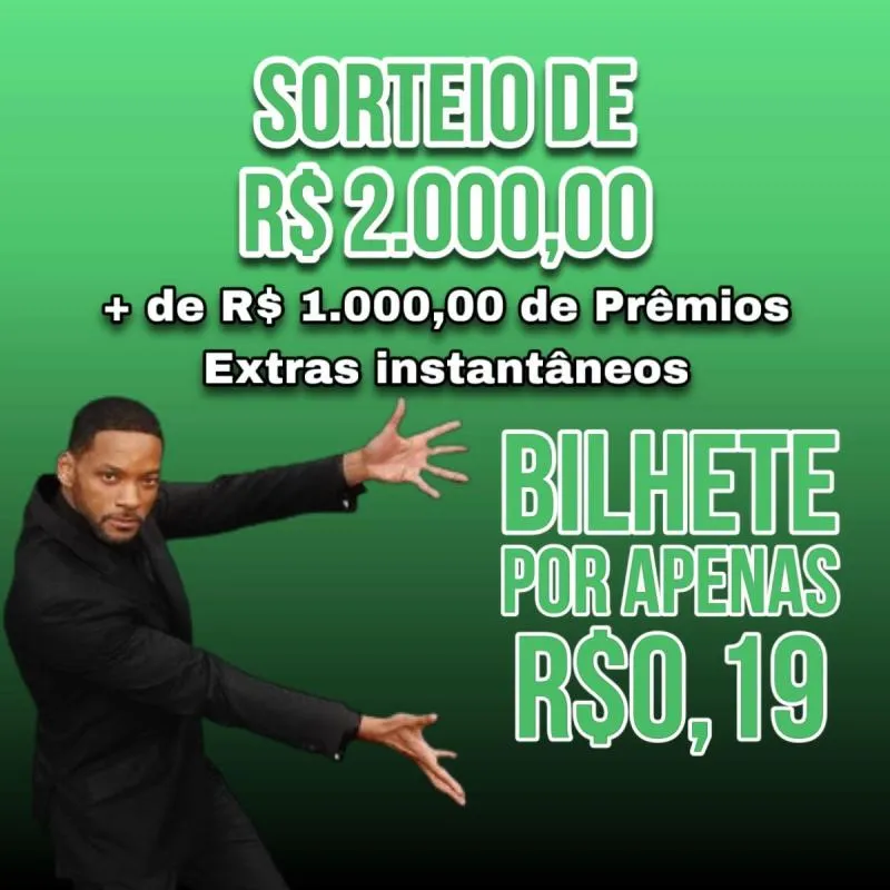 Imagem da campanha Sorteio de R$ 2.000,00 + outros mais de R$ 1.000,00 em prêmios instantâneos