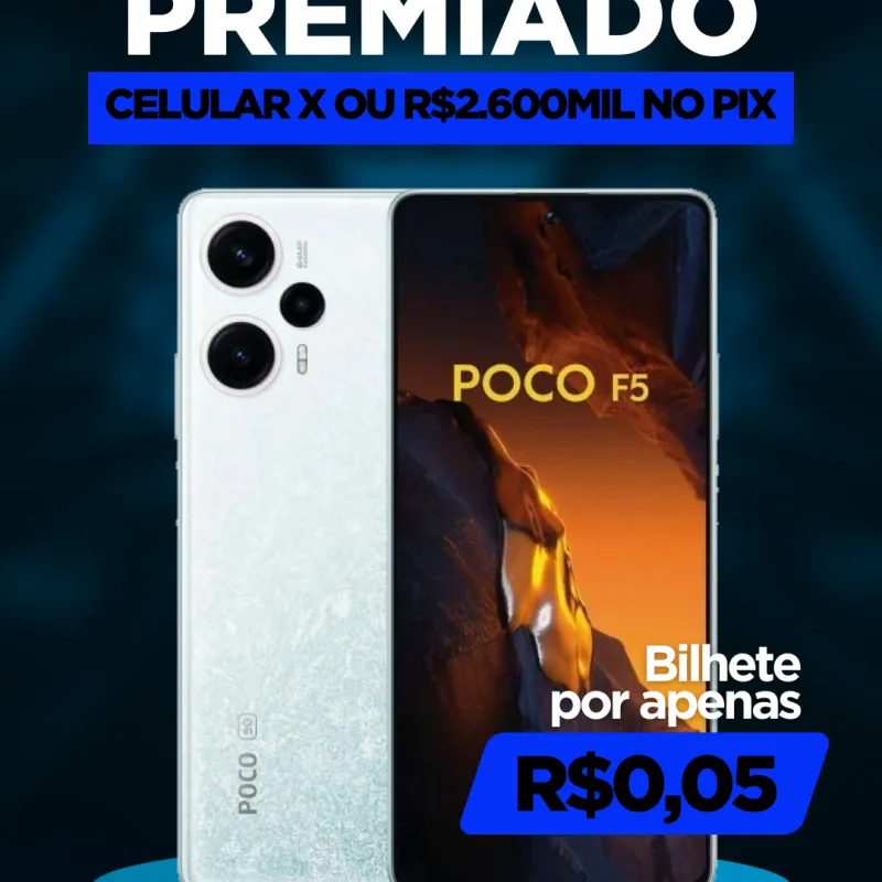 Imagem da campanha Poco f5 ou 2600 no pix