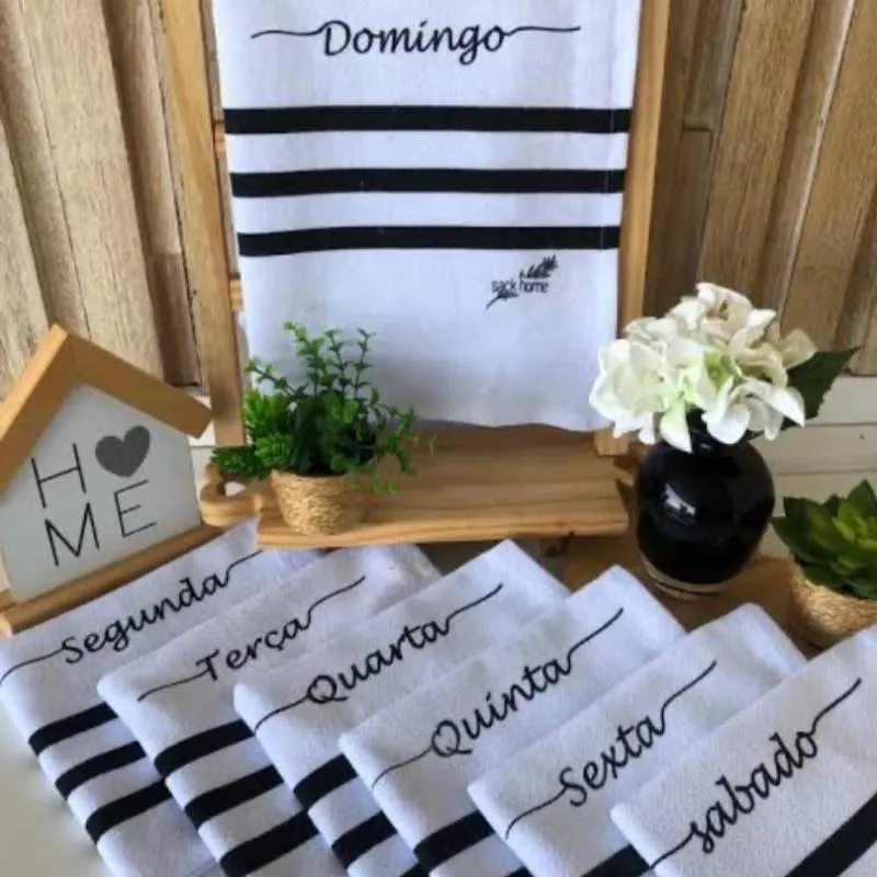 Imagem da campanha Kit 7 Pano de Prato Premium semana, tema sua escolha