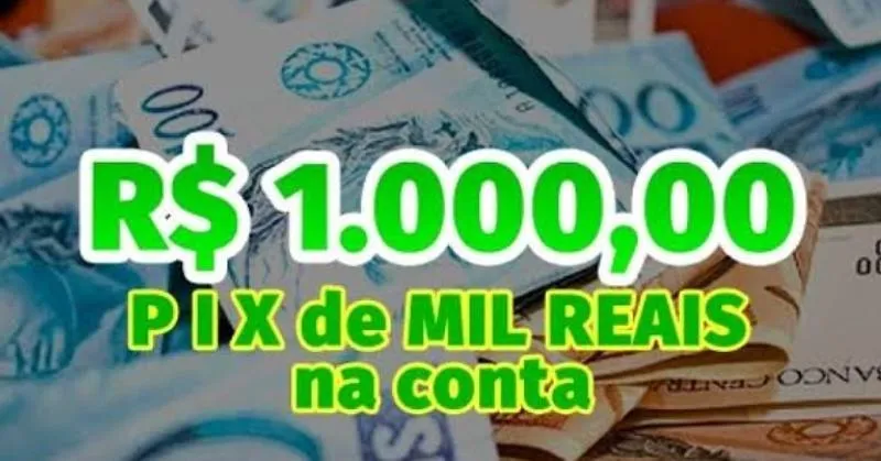 Imagem da campanha 1Mil reais no pix por R$ 0,29 centavos🍀🤑