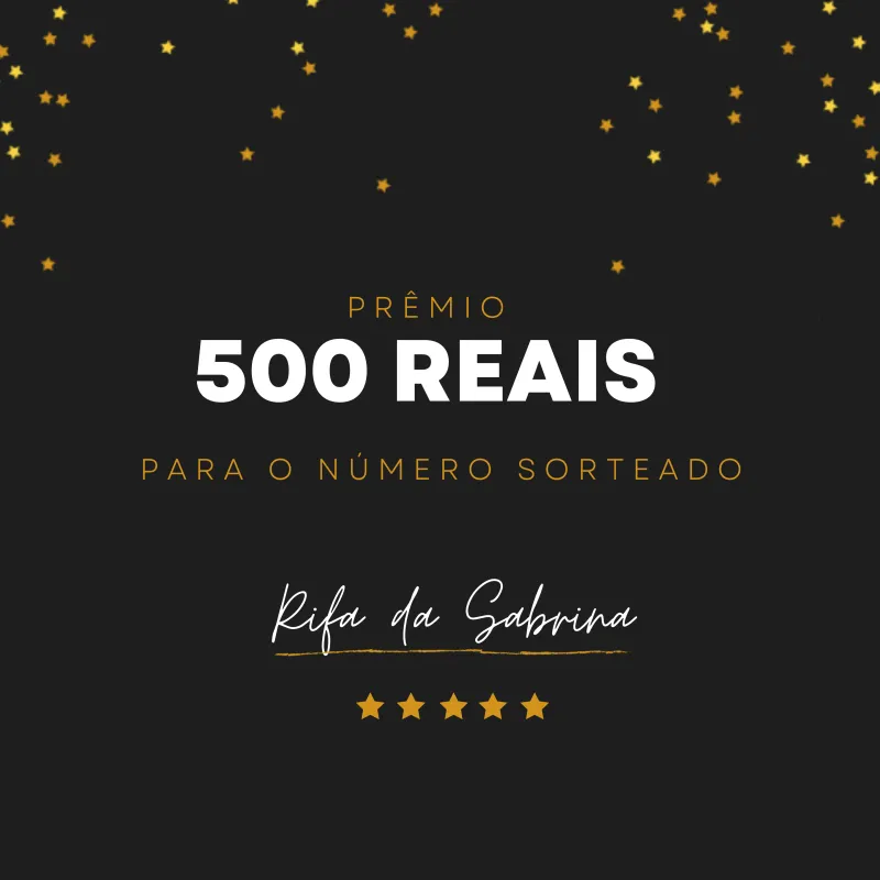 Imagem da campanha Rifa solidária da Sabrina
