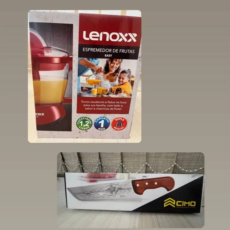 Imagem da campanha ESPREMEDOR DE FRUTAS E FACA PARA CHURRASCO