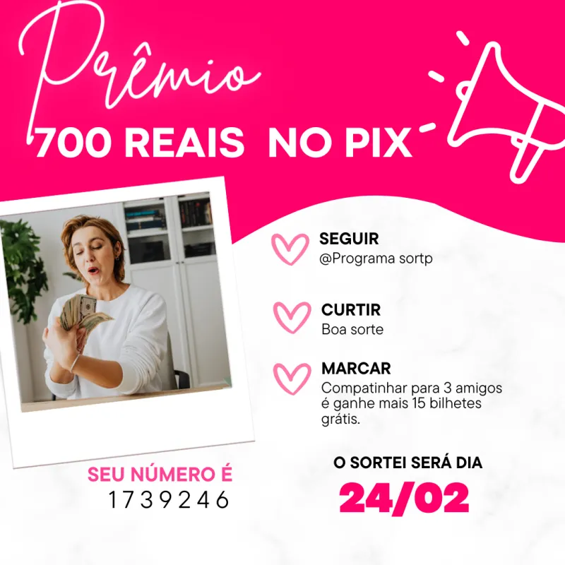 Imagem da campanha 1500 reais no pix vai ganhar