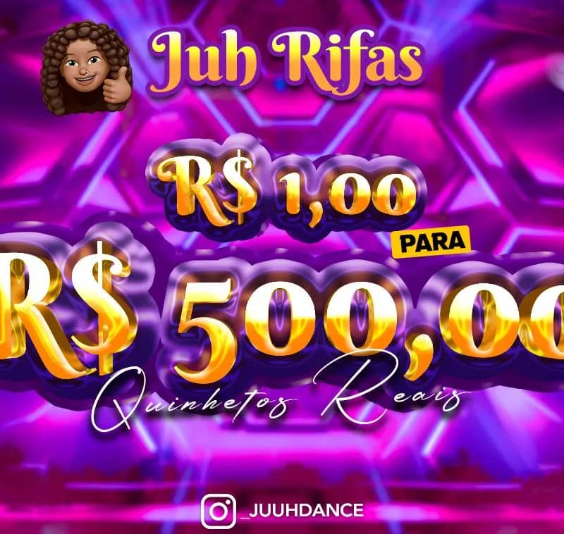 Imagem da campanha JUUH RIFAS