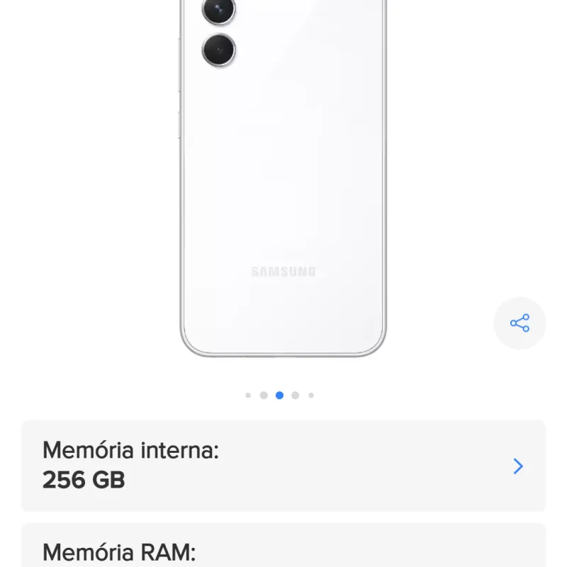 Imagem da campanha Celular Samsung Galaxy a 54 _ 256 gigas ou 2.000,00 no pix