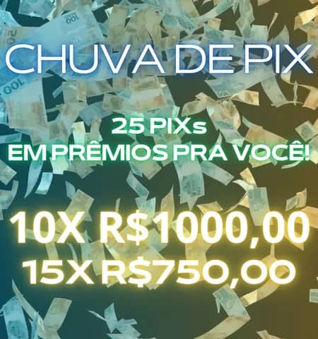 Imagem da campanha Sorteio de 25 Pixs.