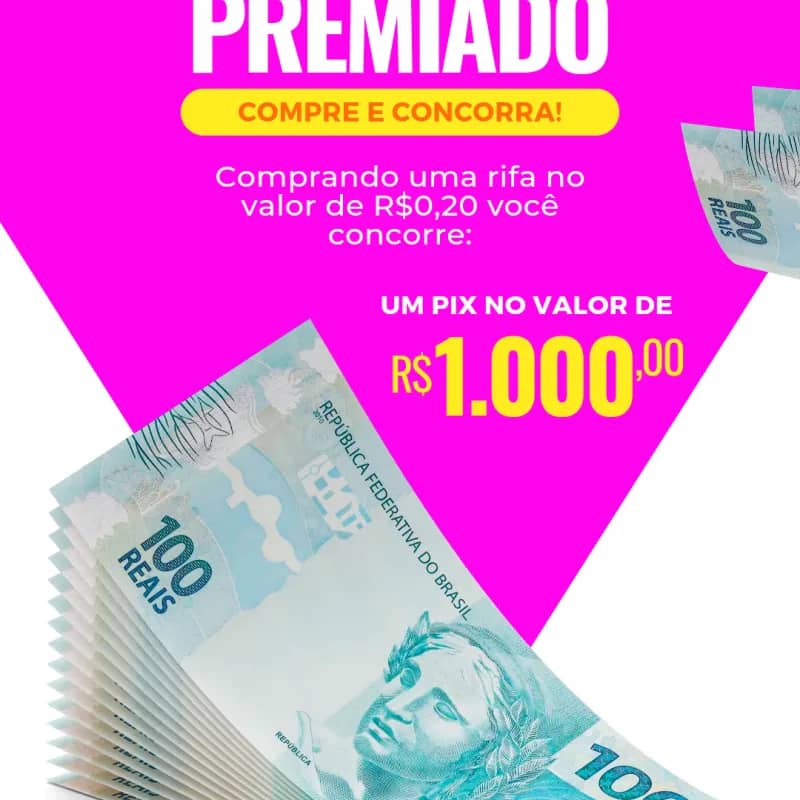 Imagem da campanha Pix premiado 1.000