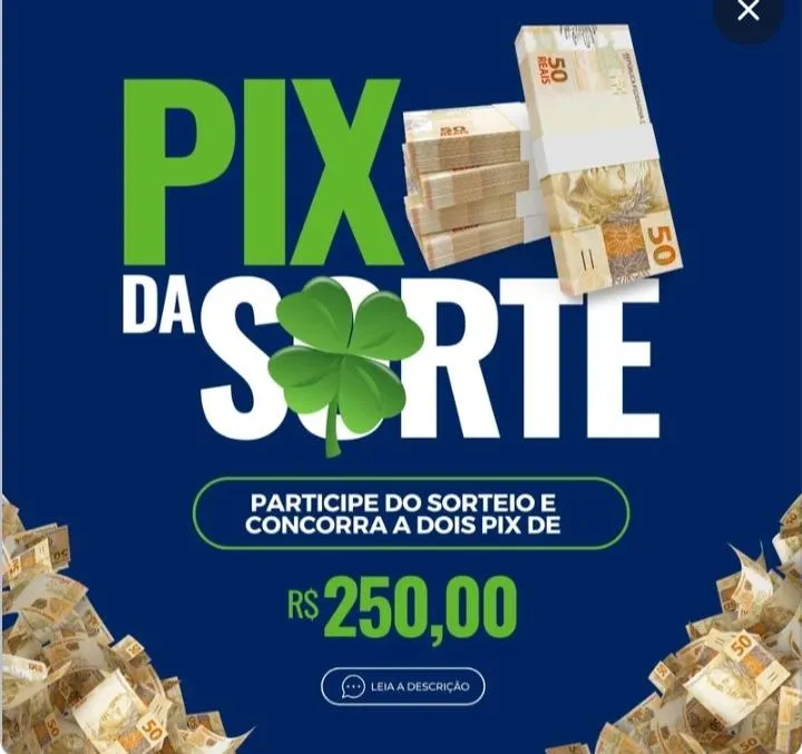 Imagem da campanha Pix premiado