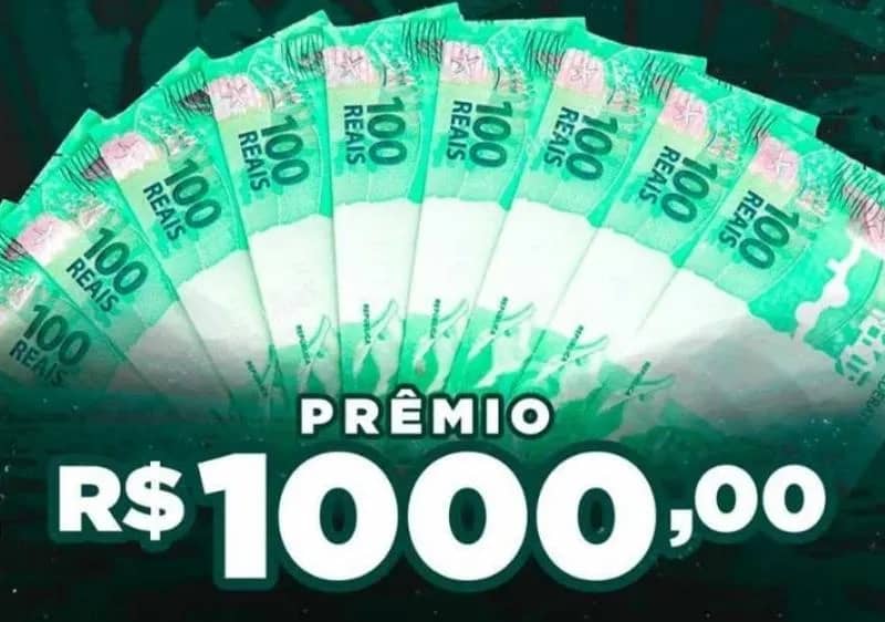 Imagem da campanha Sorteio mil reais no pix